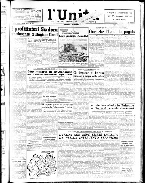 L'Unità : organo centrale del Partito comunista italiano